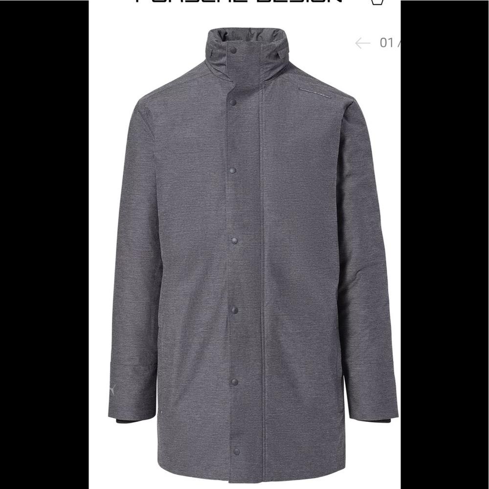 Mens Porche design puma travel coat sz medium